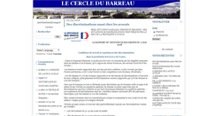 Desktop Screenshot of cercle-du-barreau.org